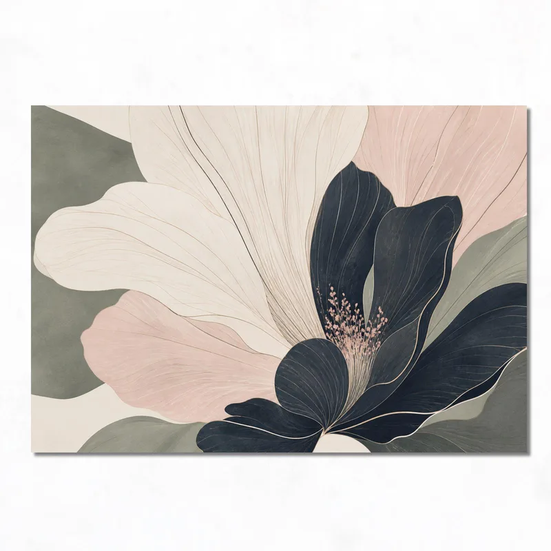 Kunstdruck abstrakte florale eleganz