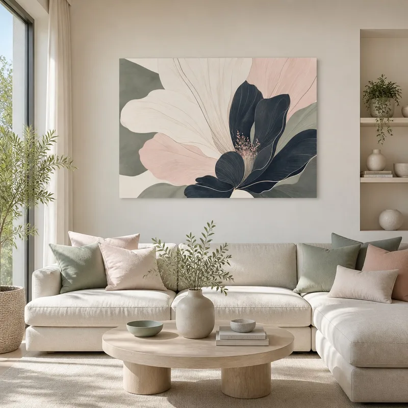 Kunstdruck abstrakte florale eleganz