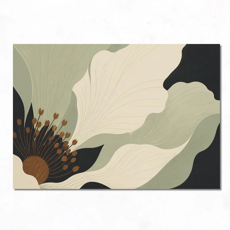 Modern Floral Abstract canvas wall art