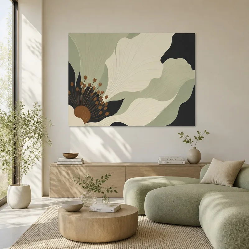 Modern Floral Abstract canvas wall art