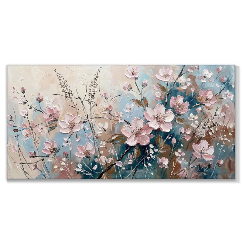 Pinke Blütenharmonie modernes wandbild