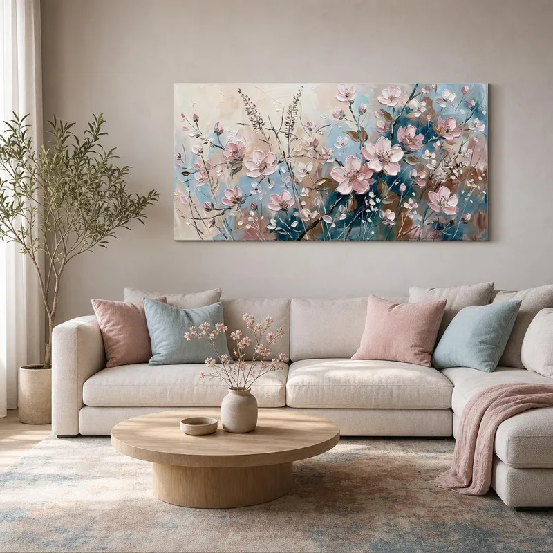 Pinke Blütenharmonie modernes wandbild