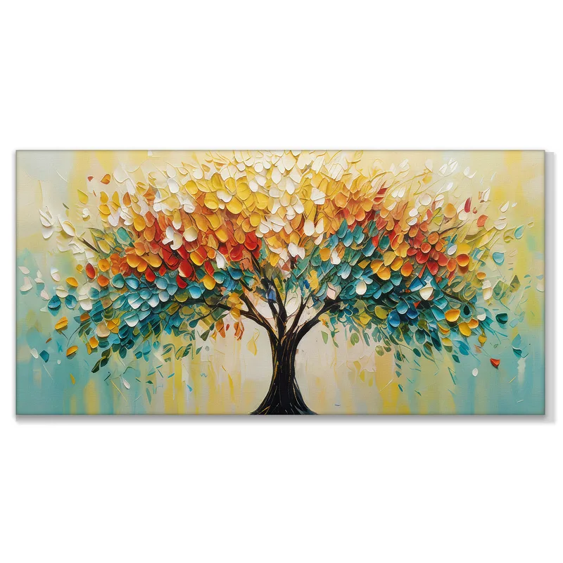 Arbre Multicolore Vibrant tableau moderne