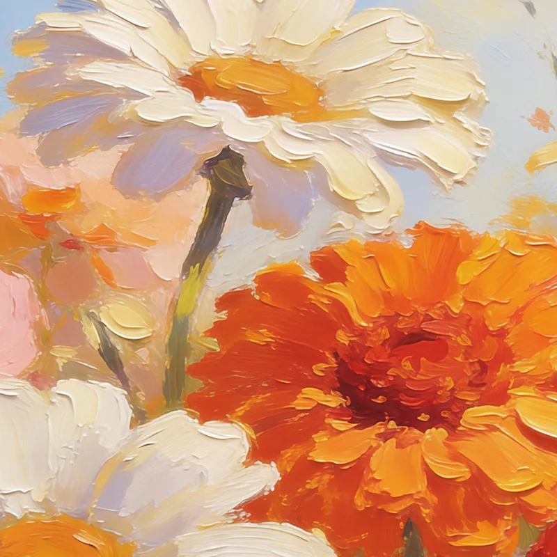 Éclosion Florale Vibrante tableau sur toile
