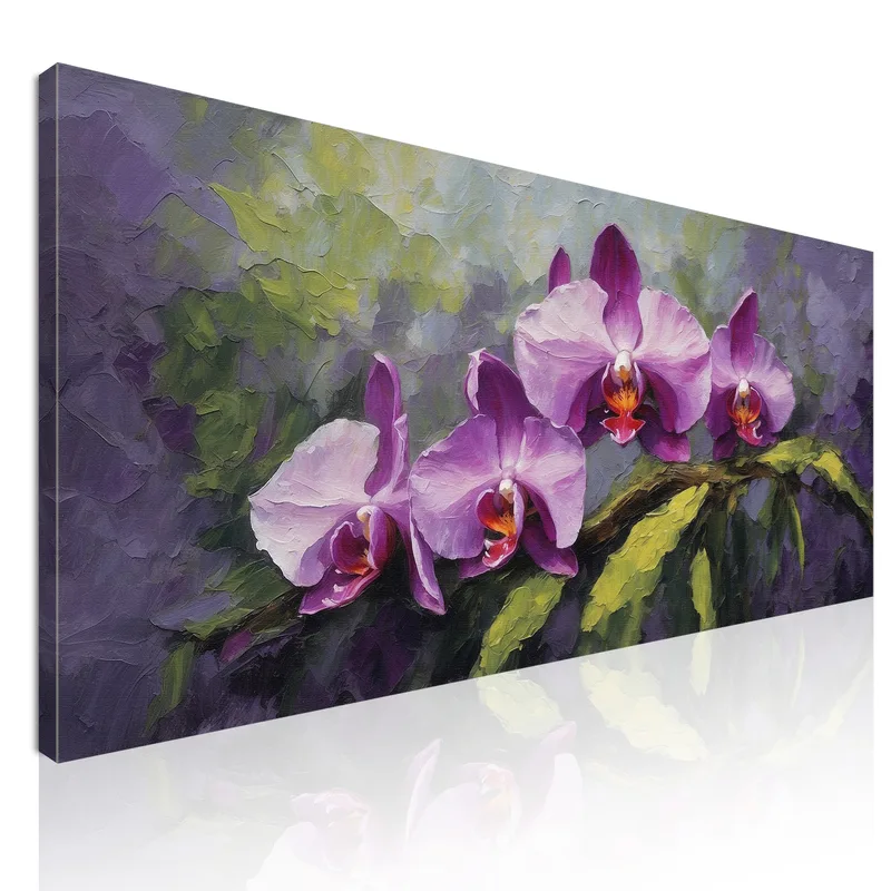 Fleurs d'Orchidée Violettes tableau moderne