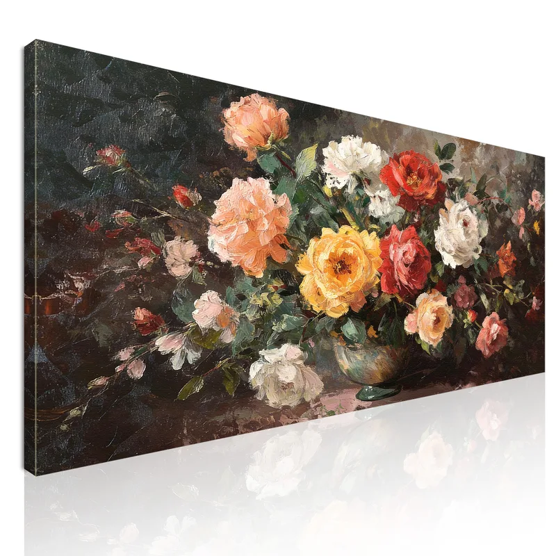 Bouquet Floral Impressionniste tableau sur toile