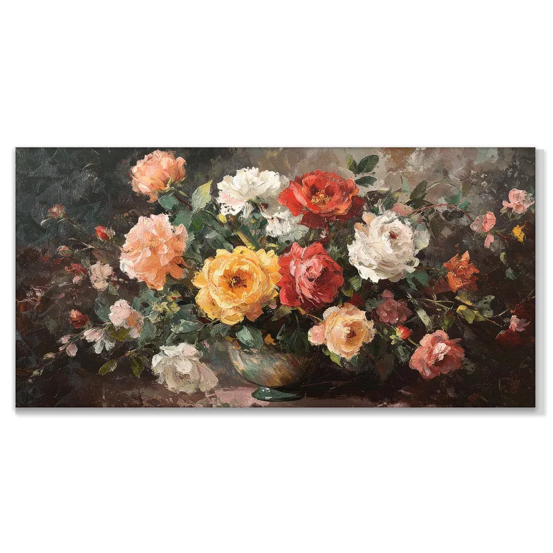 Bouquet Floral Impressionniste tableau sur toile