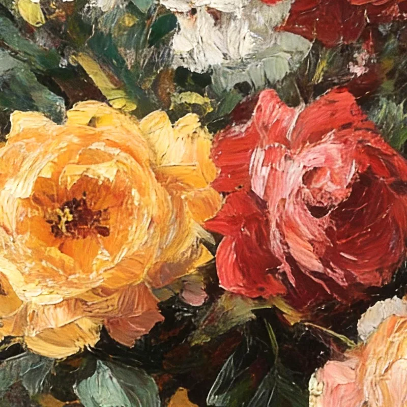 Bouquet Floral Impressionniste tableau sur toile