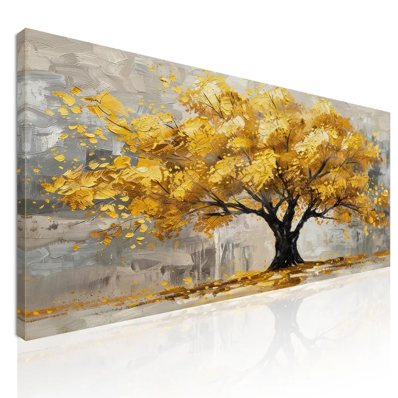 Impression sur toile arbre d'automne doré