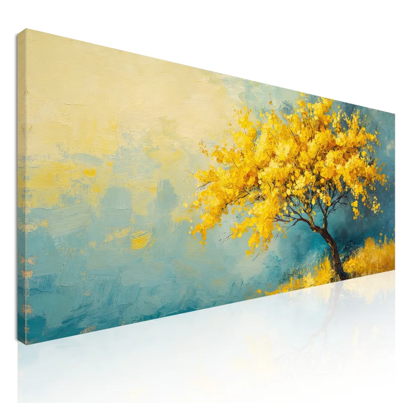 Arbre Jaune en Fleurs tableau moderne