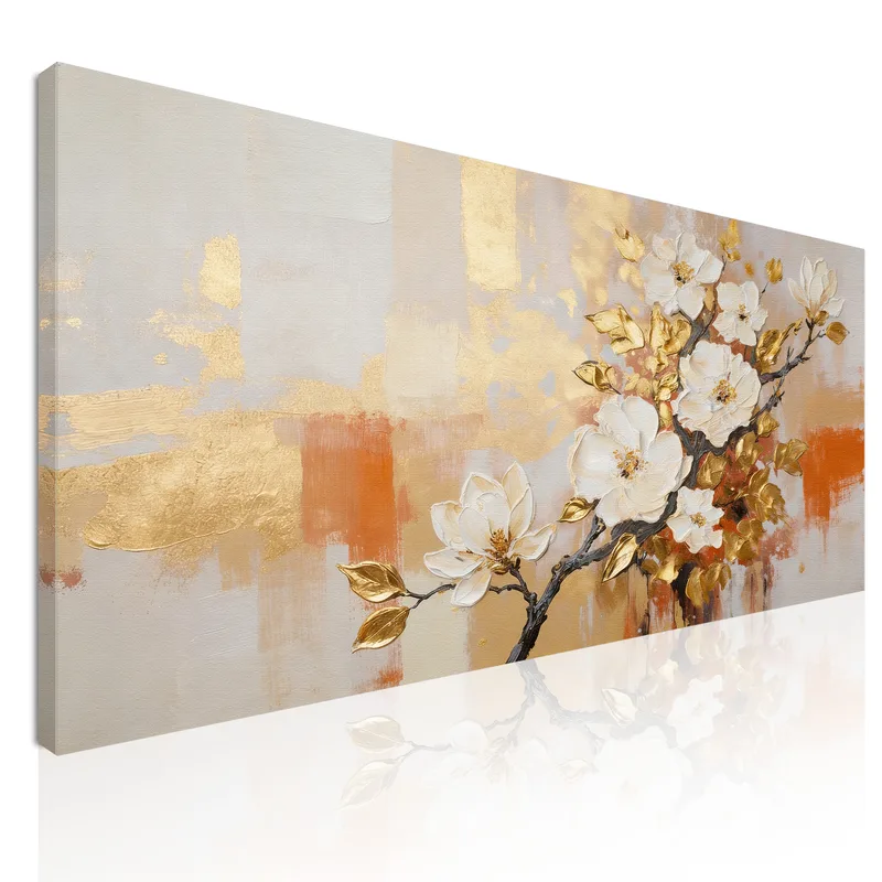 Harmonie de Fleur Dorée tableau sur toile