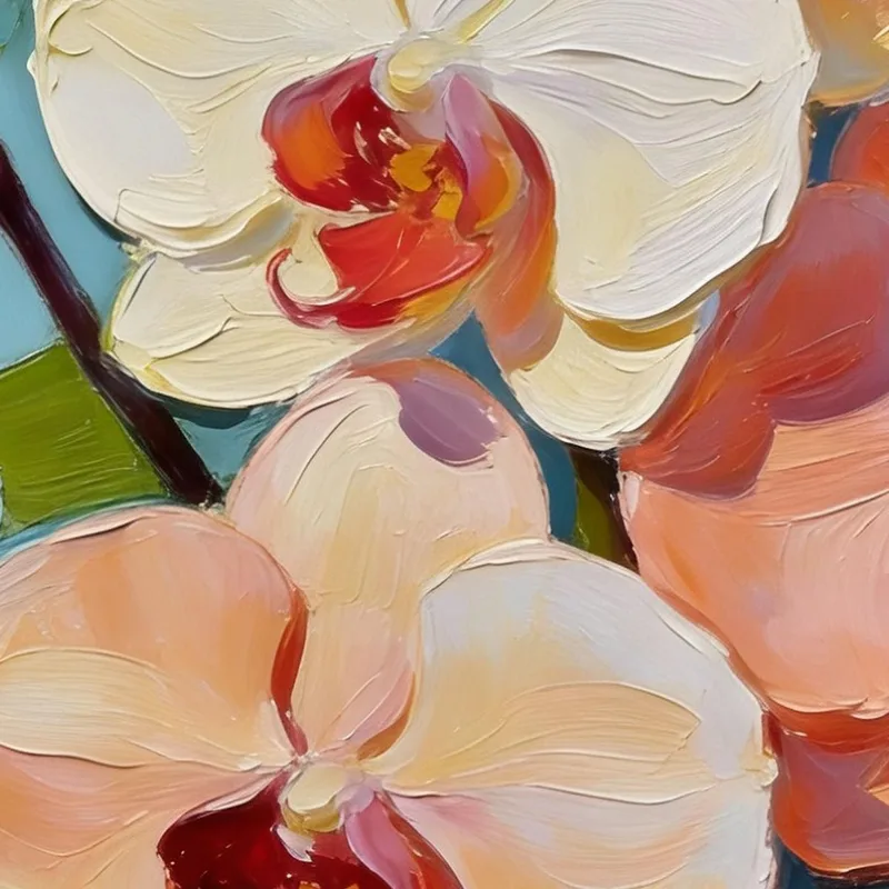 Leinwanddruck orchideenblütenruhe