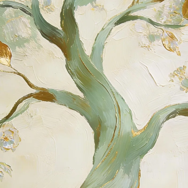 Golden Blossom Tree canvas wall art