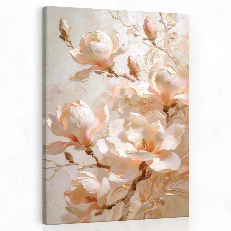 Eleganza del Fiore di Magnolia stampa su tela