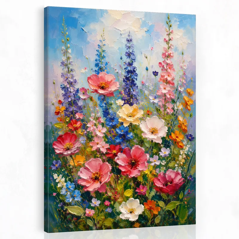 Fiori Vivaci di Primavera quadro moderno su tela