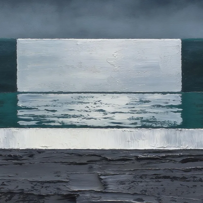 Minimalist Ocean Horizon canvas wall art