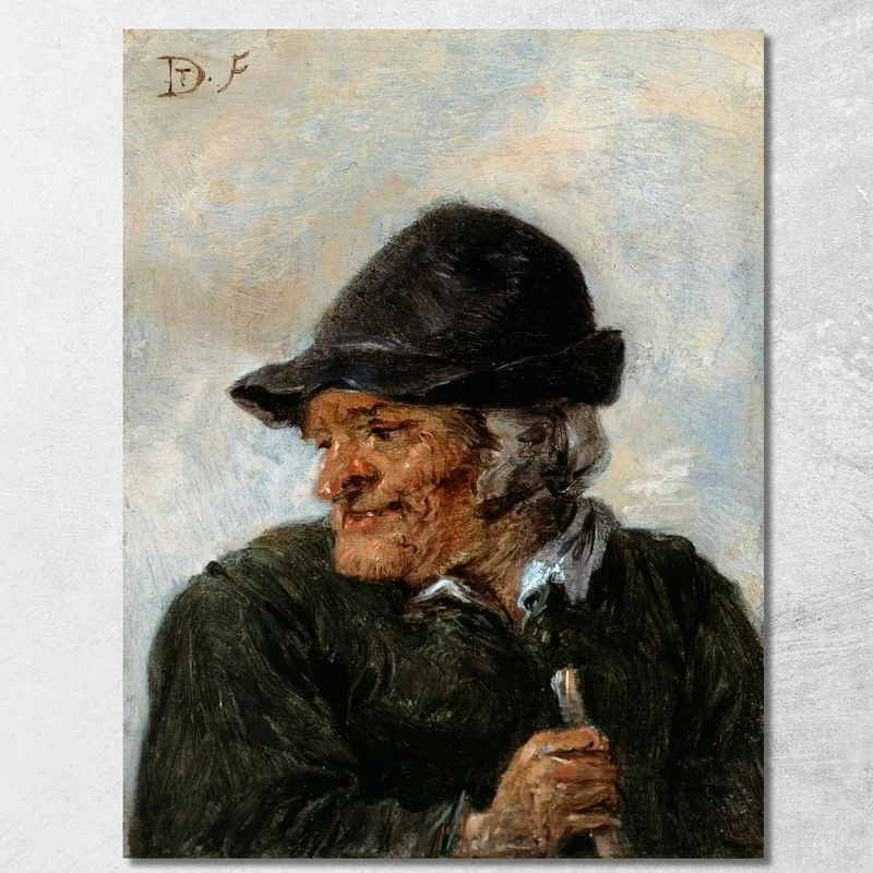 Ein Bauer David Teniers The Younger drucken auf leinwand
