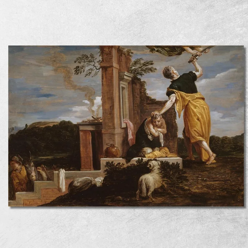 Abrahams Opferung Isaaks David Teniers The Younger drucken auf leinwand