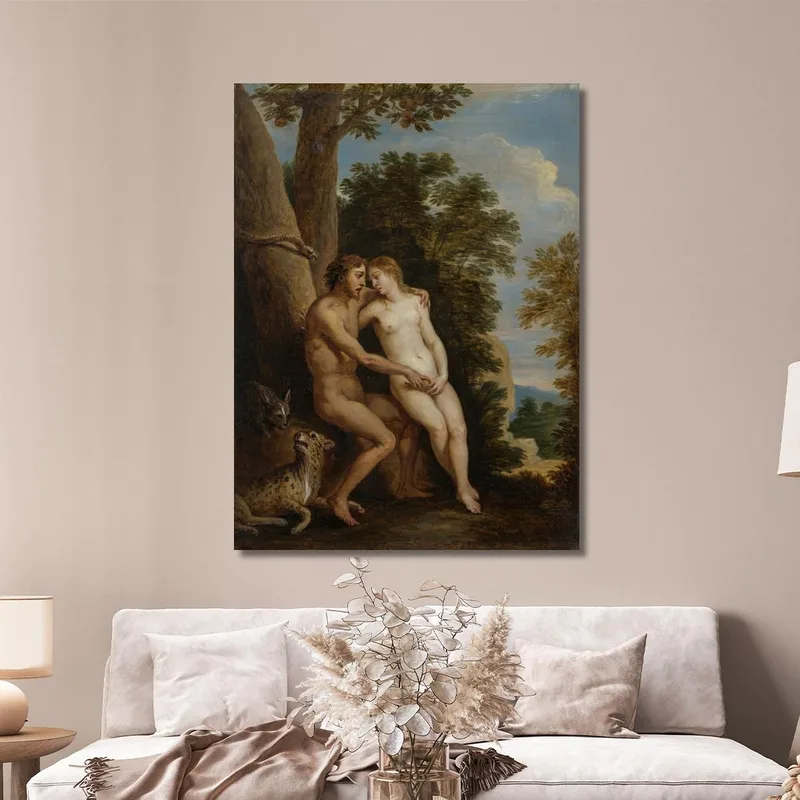 Adán Y Eva En El Paraíso David Teniers The Younger