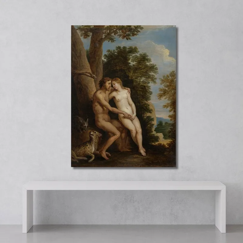 Adán Y Eva En El Paraíso David Teniers The Younger