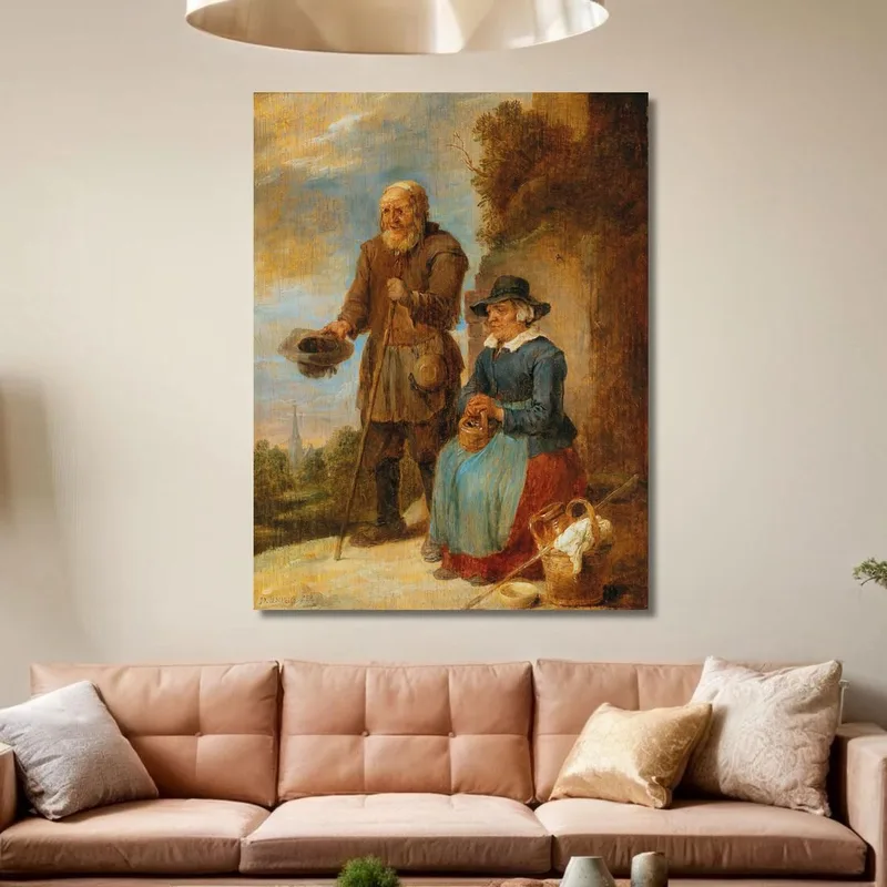 Ein Altes Paar Bettelt Auf Der Straße David Teniers The Younger