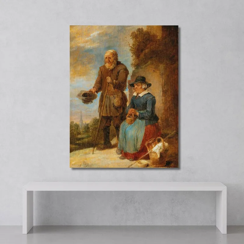 Ein Altes Paar Bettelt Auf Der Straße David Teniers The Younger