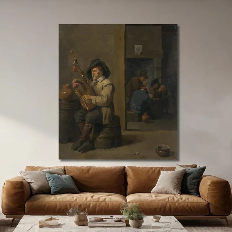 Gaitero En Una Taberna David Teniers The Younger