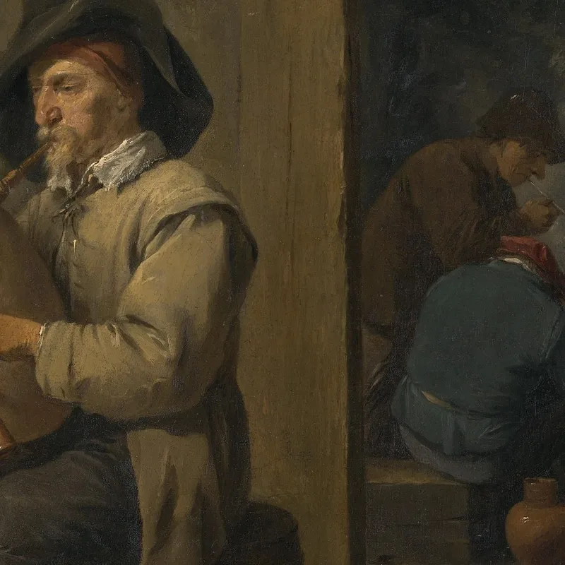 Gaitero En Una Taberna David Teniers The Younger