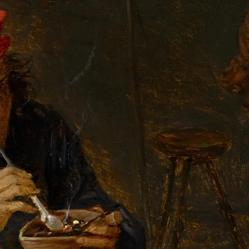 Un Campesino En Una Taberna Encendiendo Su Pipa David Teniers The Younger
