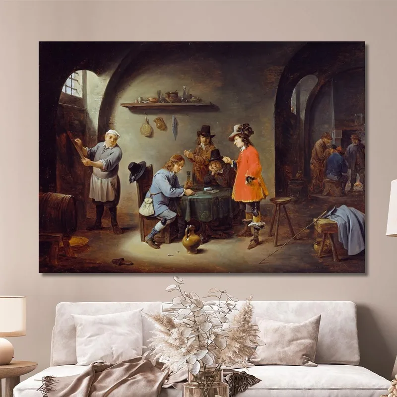 Scena Di Gioco D’Azzardo In Una Locanda David Teniers The Younger