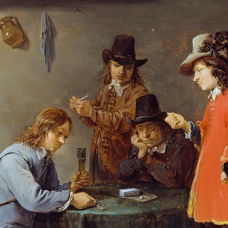 Scena Di Gioco D’Azzardo In Una Locanda David Teniers The Younger