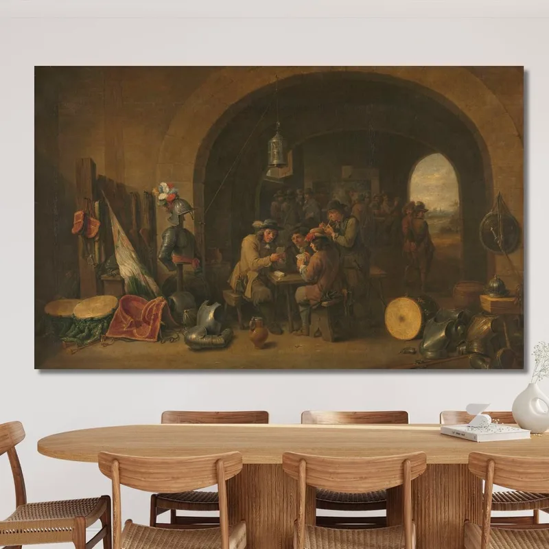Salle De Garde David Teniers The Younger