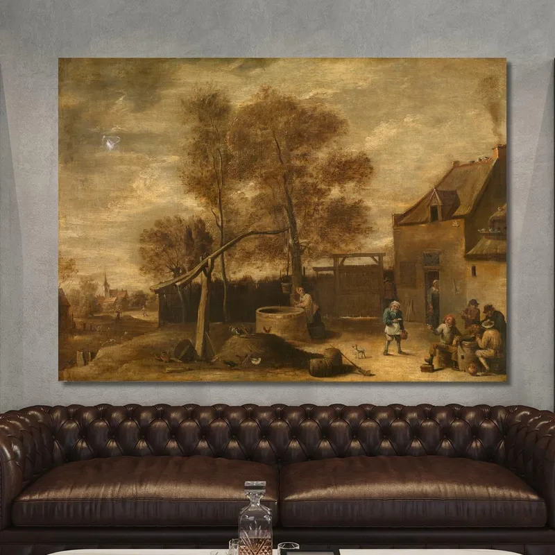 In The Farmyard David Teniers The Younger