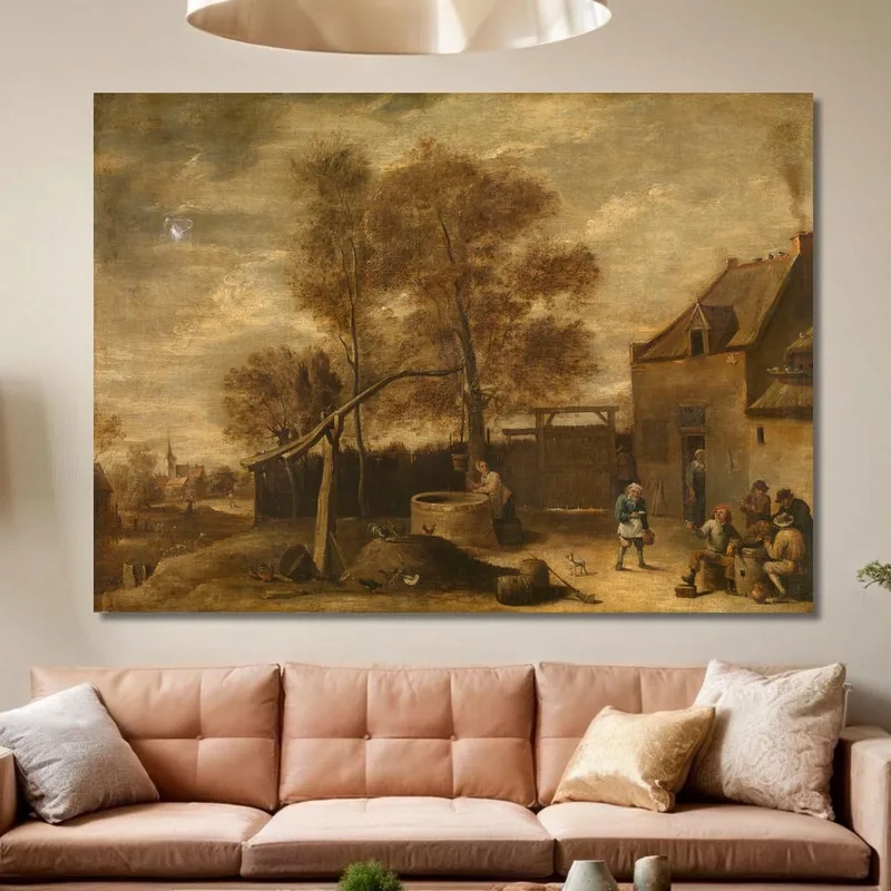 In The Farmyard David Teniers The Younger