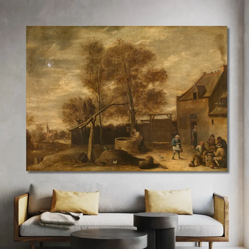 In The Farmyard David Teniers The Younger