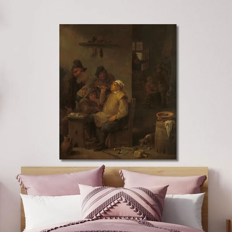 Maçon Fumant Avec Des Compagnons Dans Une Taverne David Teniers The Younger
