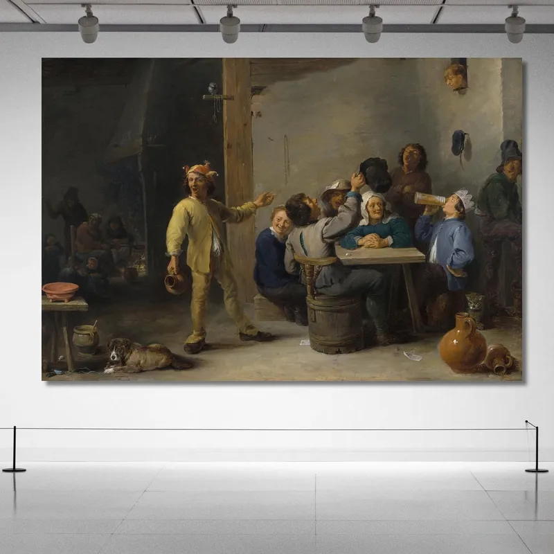 Bauern Feiern Das Fest Der Heiligen Drei Könige David Teniers The Younger