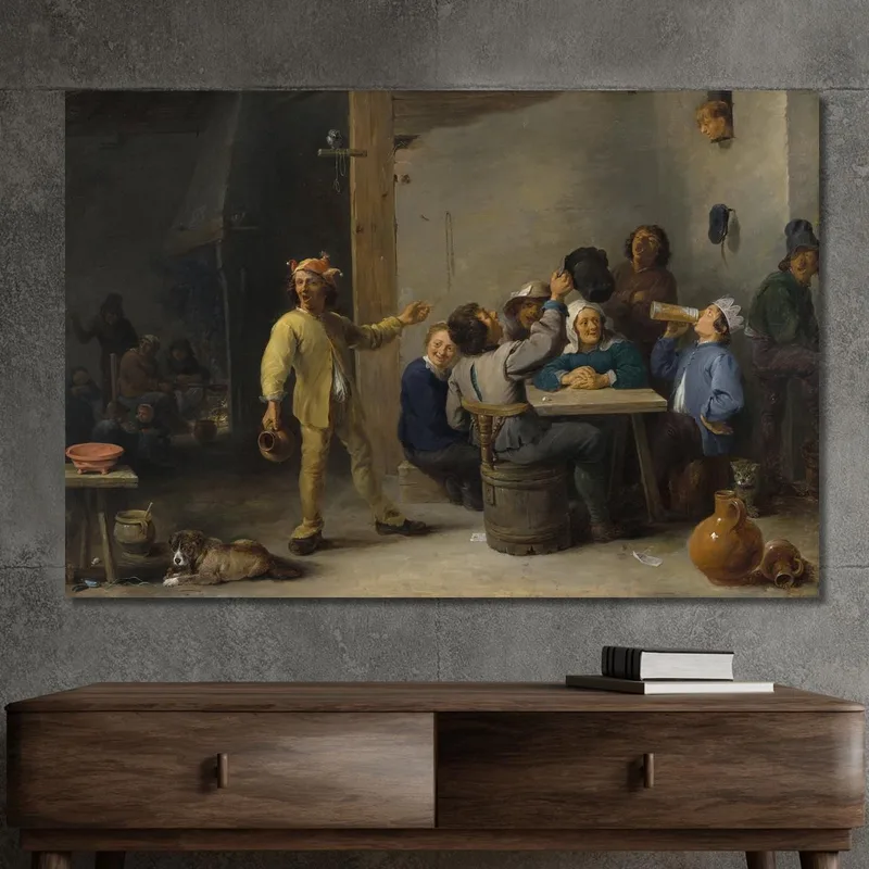 Bauern Feiern Das Fest Der Heiligen Drei Könige David Teniers The Younger