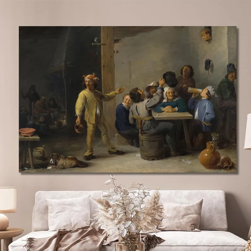 Bauern Feiern Das Fest Der Heiligen Drei Könige David Teniers The Younger