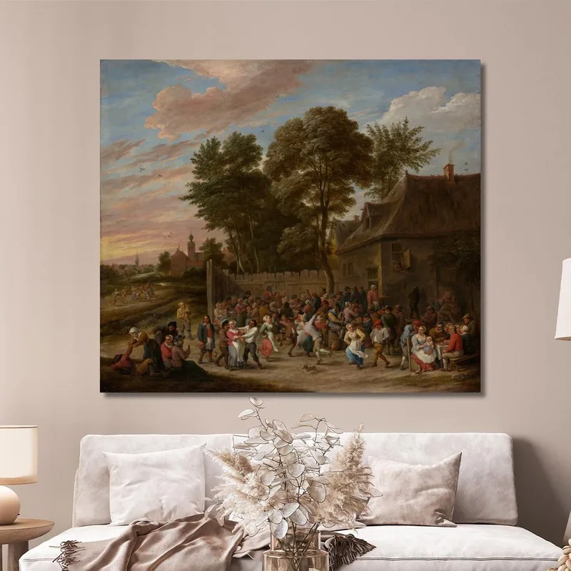 Contadini Che Danzano E Banchettano David Teniers The Younger