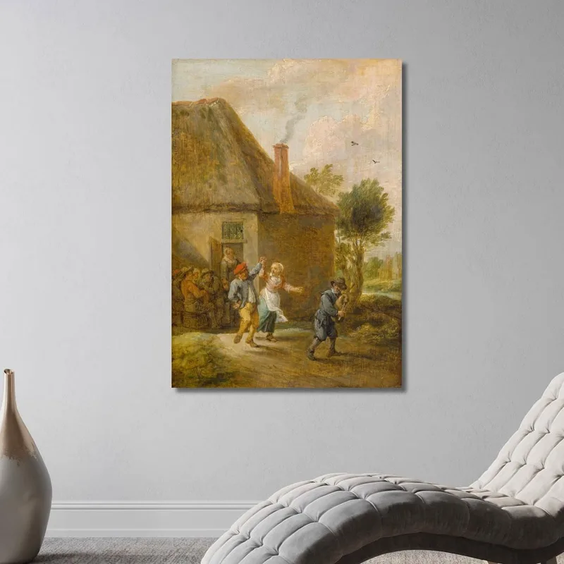 Paysans Dansant Devant Une Auberge David Teniers The Younger