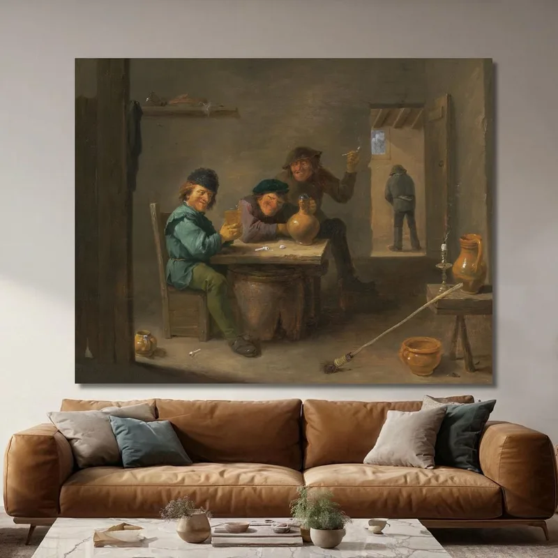Bauern In Einer Taverne David Teniers The Younger