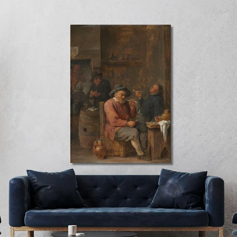 Bauern Rauchen In Einer Taverne David Teniers The Younger