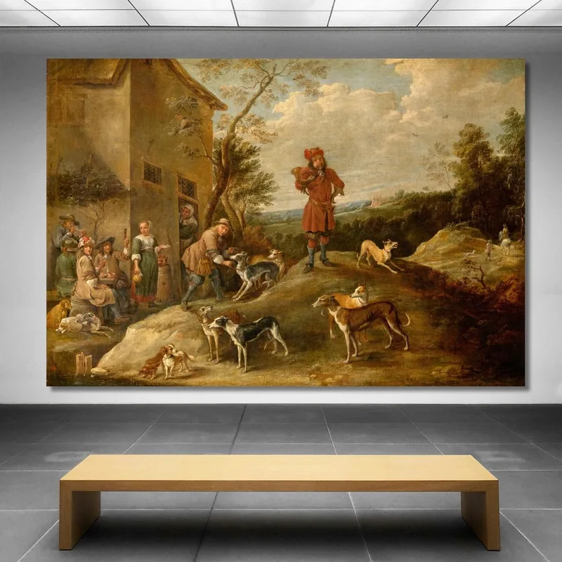 Chasseurs Se Reposant David Teniers The Younger
