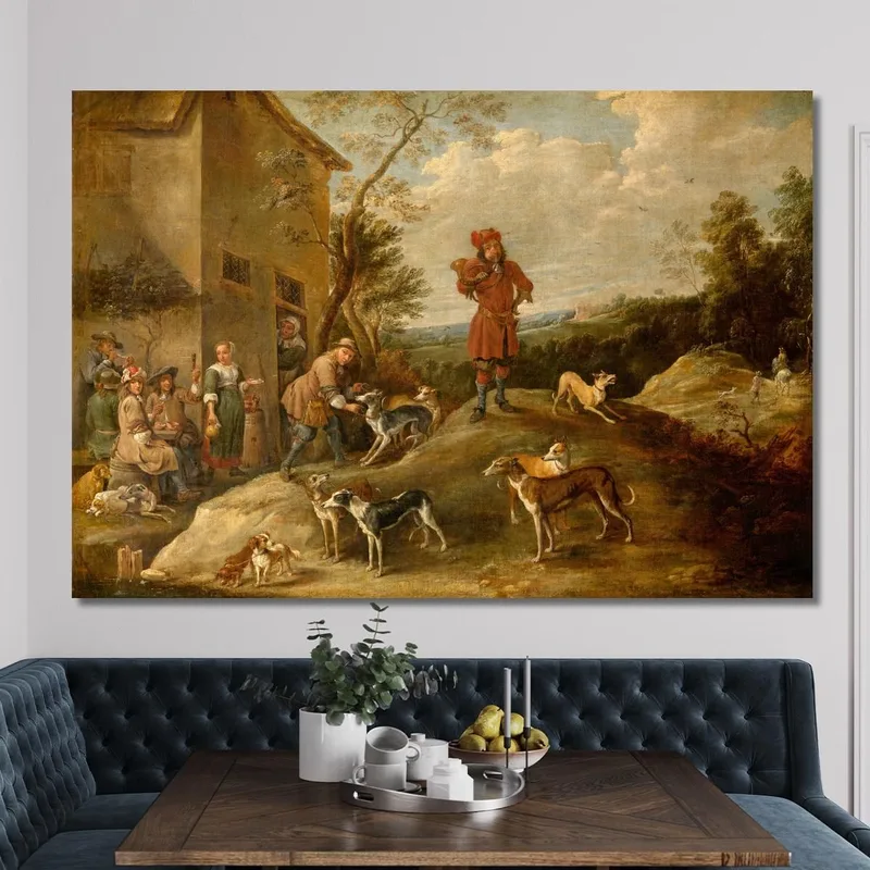 Chasseurs Se Reposant David Teniers The Younger