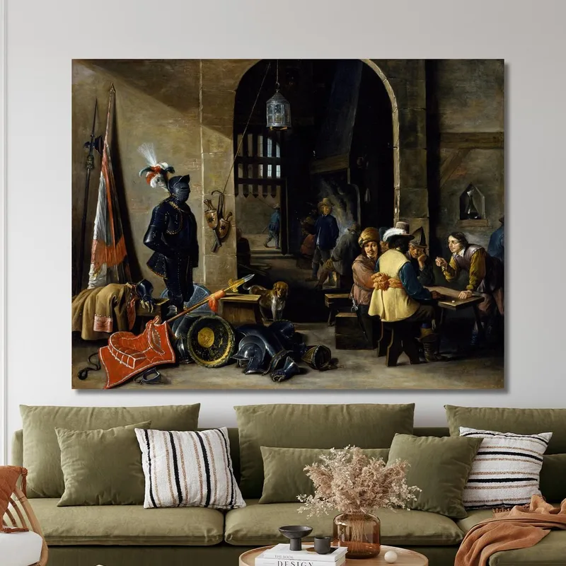Soldats Jouant Aux Dés David Teniers The Younger
