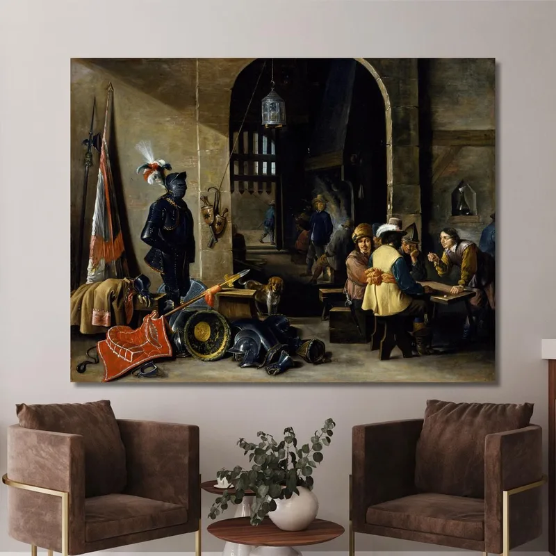 Soldats Jouant Aux Dés David Teniers The Younger