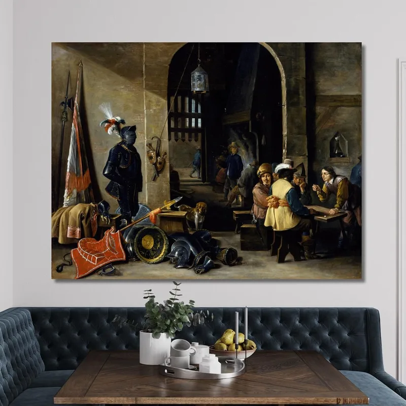 Soldats Jouant Aux Dés David Teniers The Younger