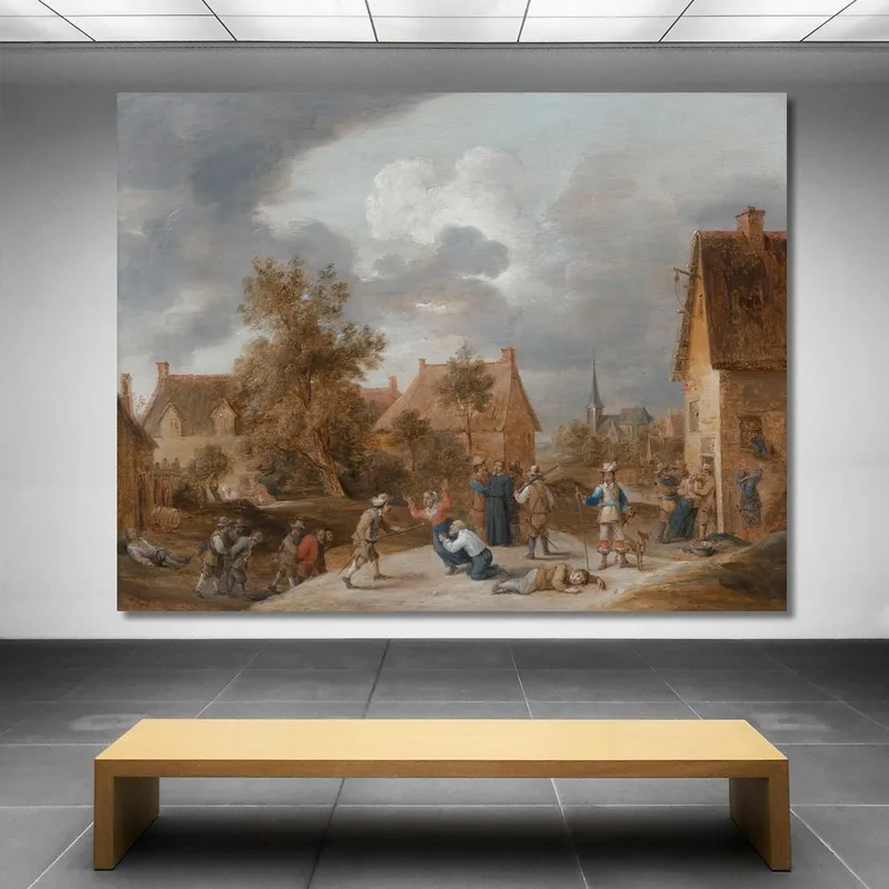 Soldaten Plündern Ein Dorf David Teniers The Younger