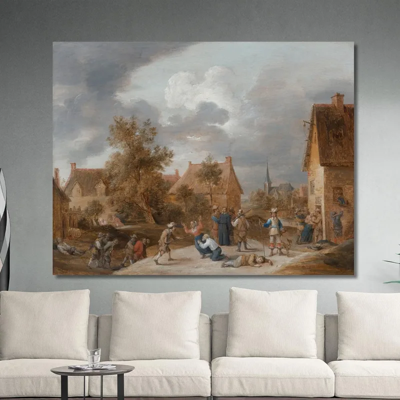 Soldaten Plündern Ein Dorf David Teniers The Younger